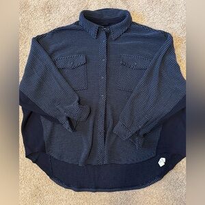 aerie oversized lumberjane button down